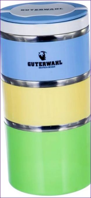 Guterwahl Warmhalten 3-Kammer-Lunchbox 1320 ml