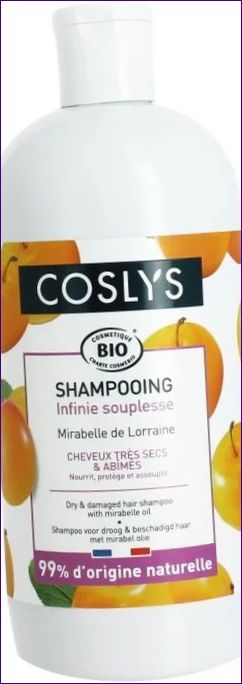 Coslys Shampoo mit Mirabelöl für trockenes und geschädigtes Haar