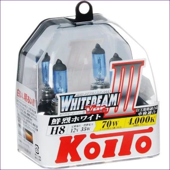 KOITO H8 Weißer Balken 4000K 12V 35W