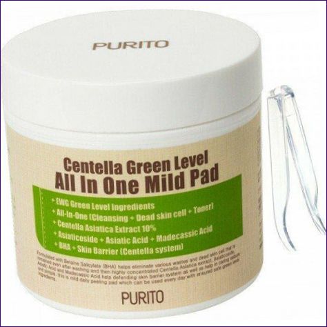 PEELING-PADS BHA UND CENTELLA 130ML (70 STÜCK) (PURITO, EXFOLIEREND)